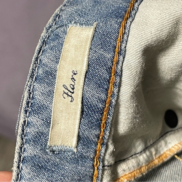 Ralph Lauren Flare Blue Patchwork Jeans (29/34) - Picture 7 of 8